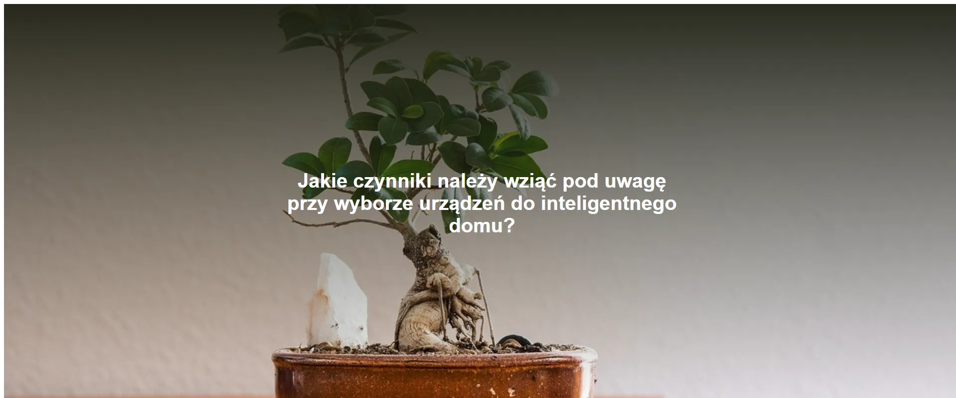 Jakie czynniki należy wziąć pod uwagę przy wyborze urządzeń do inteligentnego domu?